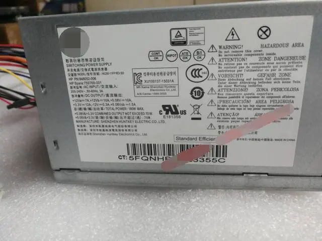 Alt view image 3 of 5 - HK280-11FP for Desktop PC Power Supply ATX12V Series D13-180P1A PCD009 for 280MT G1 G2 PC Power Supply 848052-006