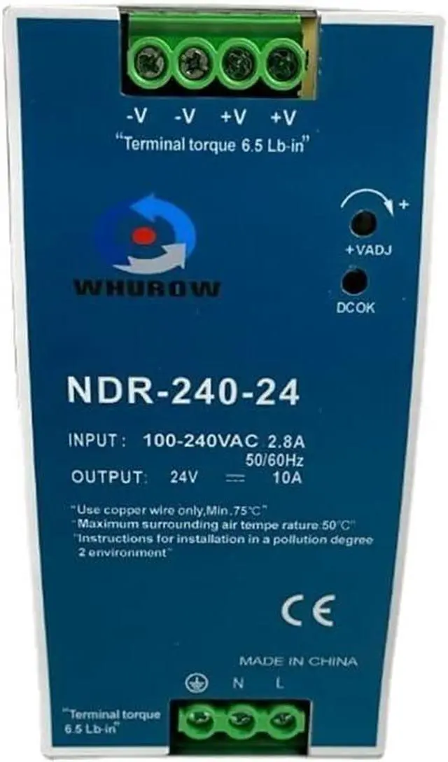 Main image of PRIZOM NDR-240-24 Ultra Thin for Industrial Control Drive Electric Cabinet Switch Power Supply
