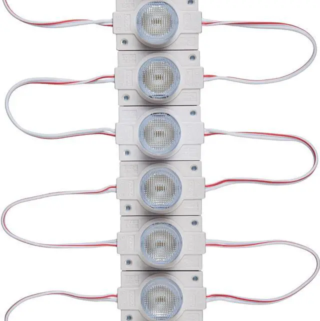 Alt view image 2 of 7 - 12V LED Module with Lens for Light Box 2.0W 3000K Warm White with Power Supply