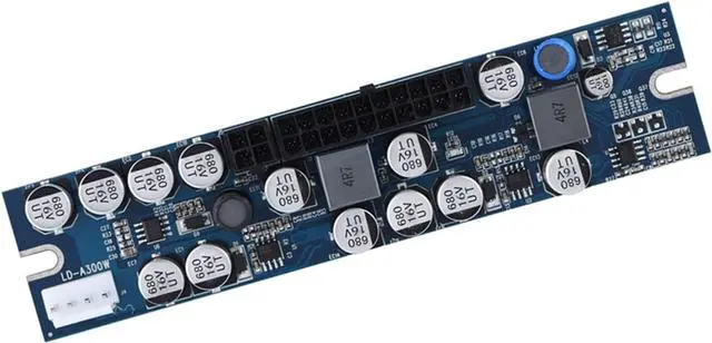 Alt view image 4 of 7 - Computer Power Supply Module,Professional 300W Power Supply Module,24Pin to 20Pin Cable,DC Input Cable, AUX Cable,Full Protection PC Power Supply Suitable for MiniITX and 1U Case