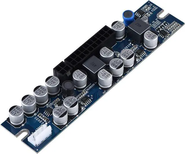 Alt view image 6 of 7 - Computer Power Supply Module,Professional 300W Power Supply Module,24Pin to 20Pin Cable,DC Input Cable, AUX Cable,Full Protection PC Power Supply Suitable for MiniITX and 1U Case
