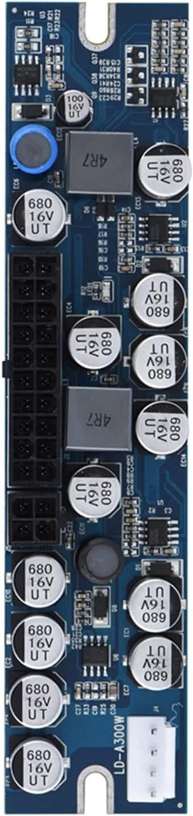 Alt view image 7 of 7 - Computer Power Supply Module,Professional 300W Power Supply Module,24Pin to 20Pin Cable,DC Input Cable, AUX Cable,Full Protection PC Power Supply Suitable for MiniITX and 1U Case