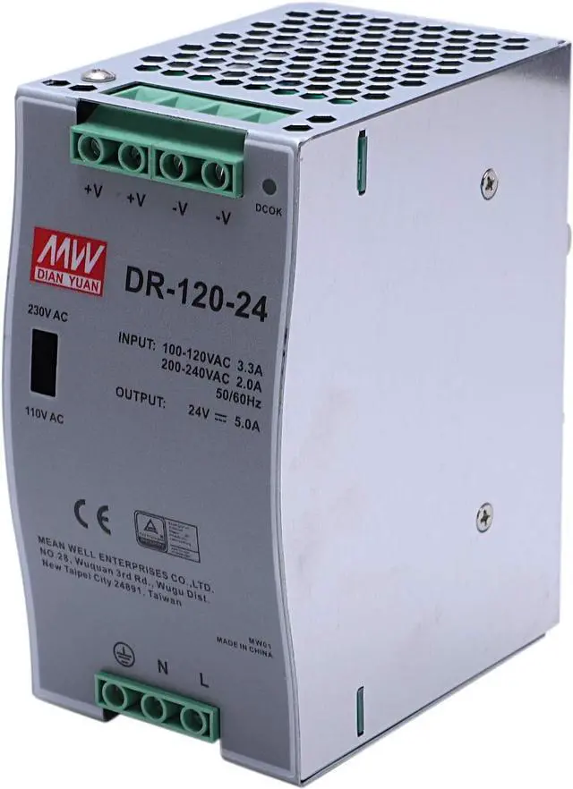 Alt view image 3 of 7 - Honza -120-24 120W Industrial Rail Power Supply 24V5A Switching Power Supply Rail Mounting Switching Power Supply