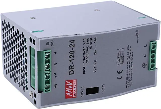 Alt view image 7 of 7 - Honza -120-24 120W Industrial Rail Power Supply 24V5A Switching Power Supply Rail Mounting Switching Power Supply