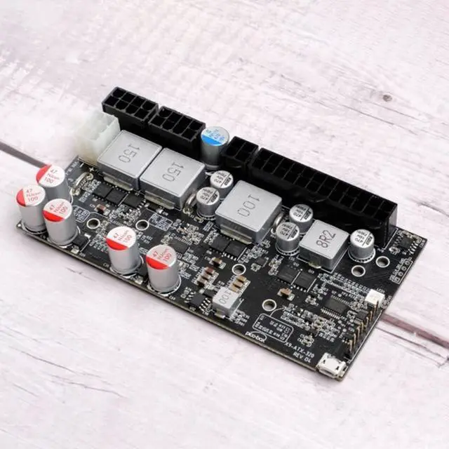 Alt view image 6 of 7 - DC-ATX X9-ATX-320W PICO-Box Gray-Black ITX Power Module Wide Voltage 16-60V Input High Power Supply 320W Support SFX 48V DC PSU ITX Power Module