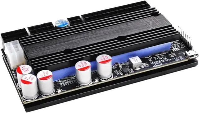 Alt view image 4 of 7 - DC-ATX X9-ATX-320W PICO-Box Gray-Black ITX Power Module Wide Voltage 16-60V Input High Power Supply 320W Support SFX 48V DC PSU ITX Power Module