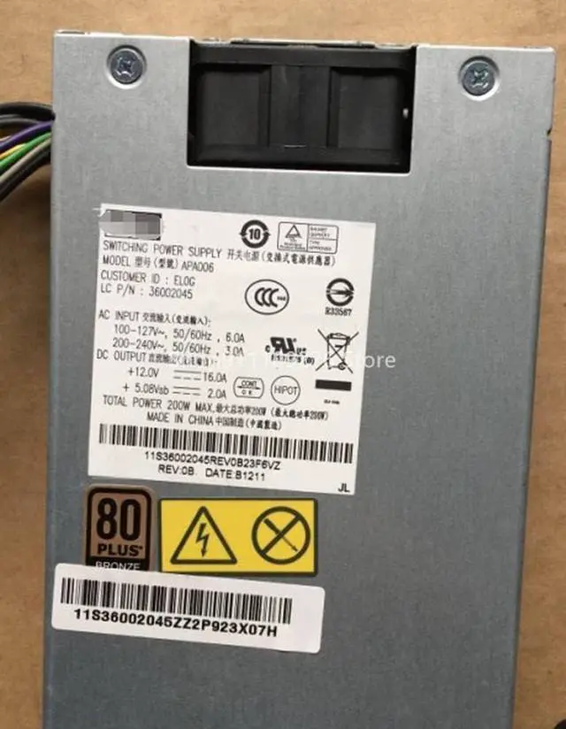 Alt view image 4 of 6 - PSU for B320 B325r B520 B540 Power Supply HKF2002-32 APA006 FSP200-20SI MAX 200W