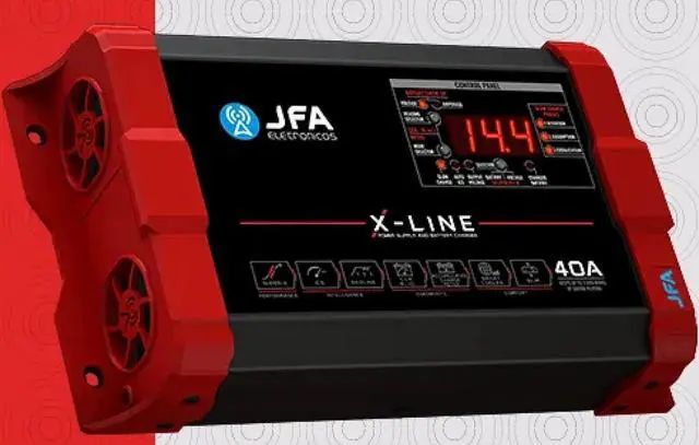 Alt view image 2 of 2 - JFA Power Supply and Charger 40A X-Line Intelligent Ventilation Battery Charge System with Dynamic PWM Control Compact Design Maintains up to 2.000 WRMS of Sound Playing