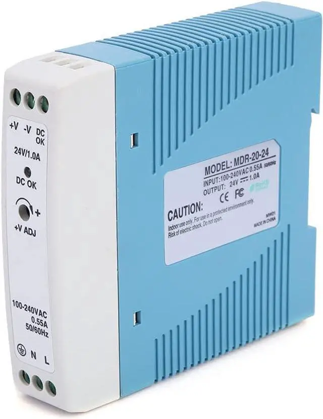 Alt view image 2 of 7 - Mdr-20-24 Din Rail Power 24V Dc Power Supply Din Rail, 24V Din Rail Power Supply Supply Single Output Switch Power Supply
