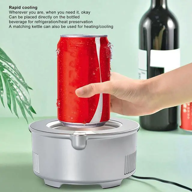 Alt view image 4 of 7 - YOUTHINK Electric Cup Warmer Cooler, Fast Cooling and Heating, 2 Power Supply Modes, Heat Dissipation, Touch Key Control, Anti Slip, Lightweight and Portable