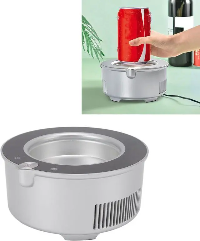 Alt view image 6 of 7 - YOUTHINK Electric Cup Warmer Cooler, Fast Cooling and Heating, 2 Power Supply Modes, Heat Dissipation, Touch Key Control, Anti Slip, Lightweight and Portable