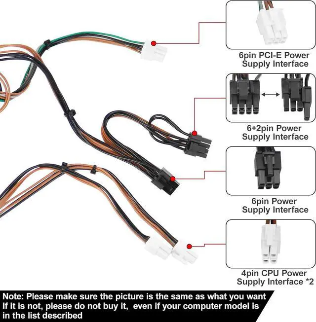 Alt view image 4 of 6 - LXun Upgrad D500EPM-00 H500EPM-00 500W Power Supply Compatible with Dell Optiplex 7070MT 7080MT 7060MT 3050MT 3650 3670 5060 5090 G5-5090 3260 7080XPS 8940MT 4FWF7 5K7J8 Y7R0X H460EBM-00 Power Supply