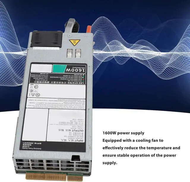 Alt view image 2 of 6 - for Server Power Supply, 1600W EPP Plug and Play with Cooling Fan, for R530 R740 Servers