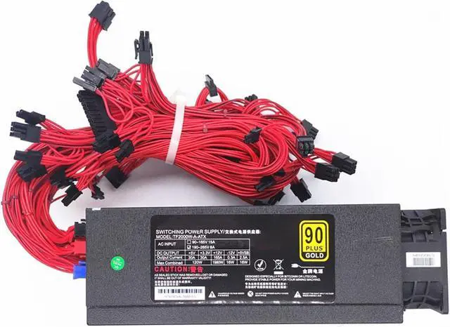 Main image of Modular 2000W PSU for Mining 110 220V ATX Power Supply Bitcoin for pc Computer Power Source RX580 rx570 RX470 Support 9 GPU