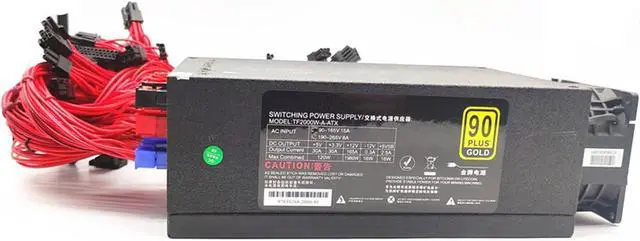 Alt view image 4 of 6 - Modular 2000W PSU for Mining 110 220V ATX Power Supply Bitcoin for pc Computer Power Source RX580 rx570 RX470 Support 9 GPU