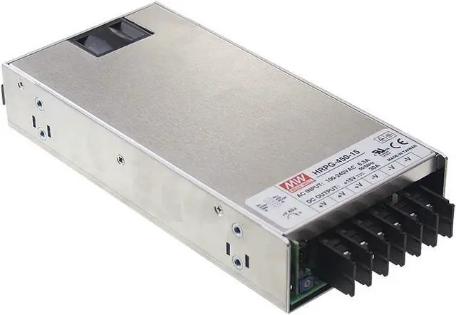 Main image of MW Mean Well HRPG-450-15 15V 30A 450W Single Output with PFC Function Power Supply