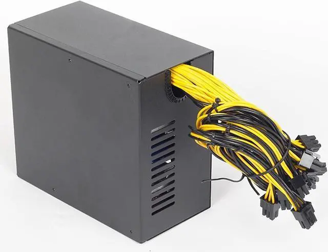Alt view image 7 of 7 - 160V-240V Power Supply 2000W 2400W 2600W Power Supply for Mining for BTC Power Supply Mining rig Support 6 Graphics Cards Miner(2400W-2600W)