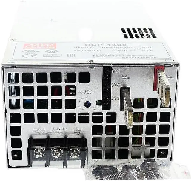 Alt view image 4 of 5 - MEAN WELL RSP 1500W Switching Power Supply AC/DC Single Output RSP-1500-15 100A Slim Type Enclosed Power Supply Driver Transformer with PFC Function