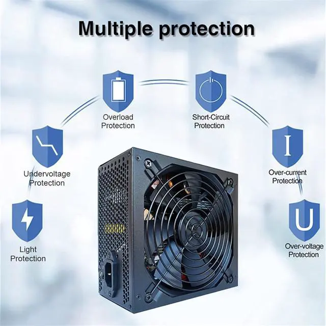 Alt view image 6 of 6 - 1800W 180V-240V ATX ETH Bitcoin Mining Power Supply 95% Efficiency Support 8 Display Cards GPU for BTC Bitcoin Miner