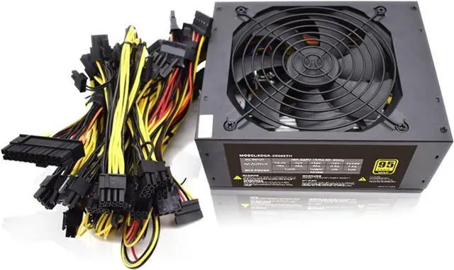 Main image of 1800W ATX Modular Mining PC Power Supply B847 85 75 Supports 8 Graphics Card 160-240V Power Supply Mining Machine
