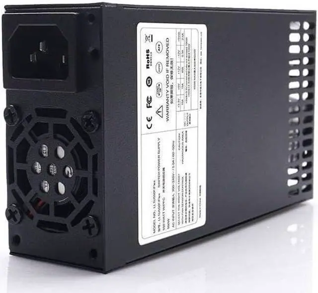 Alt view image 2 of 6 - PSU for Lianli DC-DC AIO ITX Flex NAS Small 1U K39 P8x2 550W Switching Power Supply LL1U550F/Flex