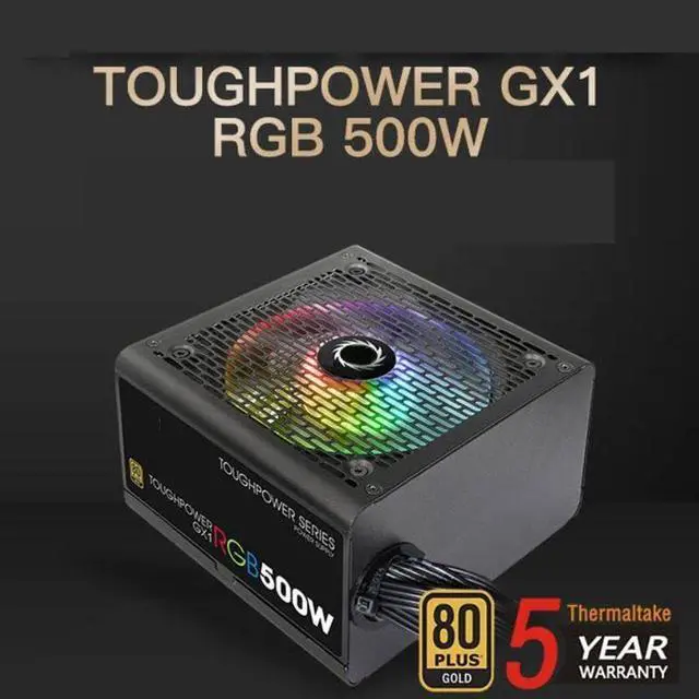 Alt view image 2 of 6 - PSU for Toughpower GX1 RGB 500W 2060 Mute Power Supply 500W Power Supply TP-500AH2NKG