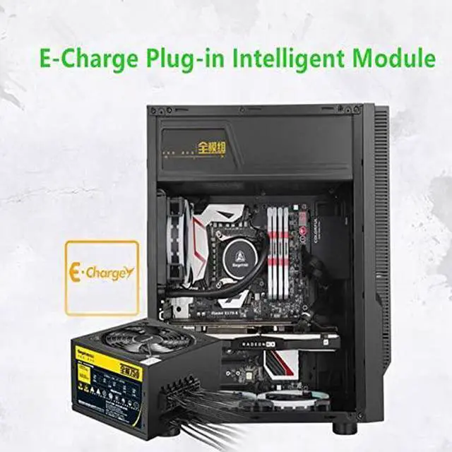 Alt view image 3 of 6 - PC PSU for RTX2080Ti I9 X399 X299 Z390 Silent Power Supply 650W Power Supply Full Module 750W