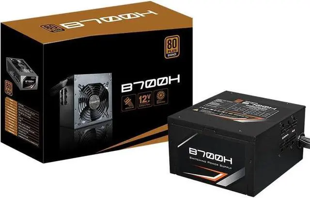 Alt view image 4 of 6 - B700H 700W Fit for m Factor ATX 12V Active PFC 47-63Hz Power Supply