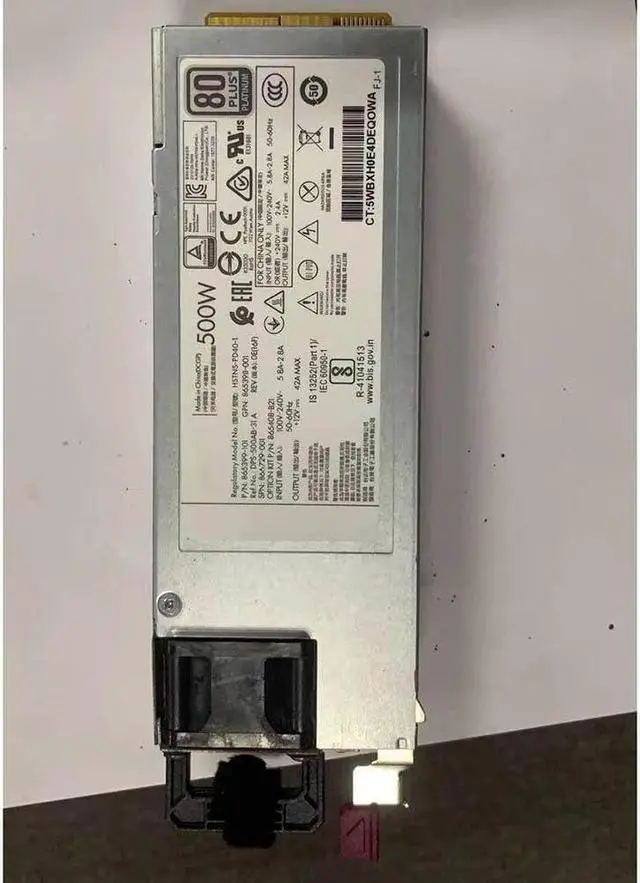 Main image of HSTNS-PC40-1 HSTNS-PD40-1 HSTNS-PL40-1 for Gen10 Server 500W Power Supply 865399-501 866729-001