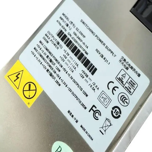 Alt view image 3 of 4 - PSU for Sezolo 1U 300W Switching Power Supply SZ-3301P