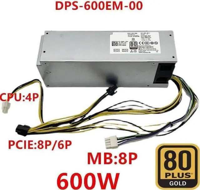 Alt view image 2 of 2 - PSU for 3040 3650 3046 5040 7040 7050 8Pin 600W Power Supply DPS-600EM-00 L180ES-00 D180ES-00 D240EM-00