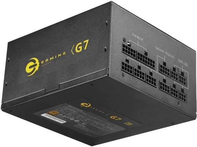 Alt view image 2 of 5 - PSU for Full Module 80plus Gold Game Power Supply Rated 750W Peak 650W Power Supply G7 GW-ATX750BL