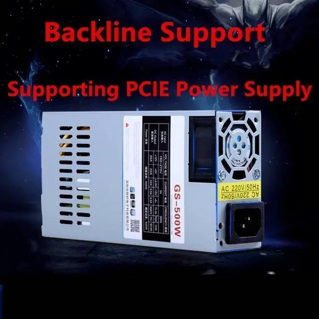 Alt view image 2 of 6 - PSU for Fenge ITX K39 K35 K49 S3 M41 M24 M47 Flex Small 1U Rated 400W Peak 500W Switching Power Supply GS-500W