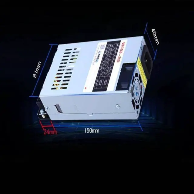 Alt view image 3 of 6 - PSU for Fenge ITX K39 K35 K49 S3 M41 M24 M47 Flex Small 1U Rated 400W Peak 500W Switching Power Supply GS-500W