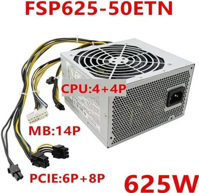 Alt view image 6 of 6 - PSU for P410 P520C 14Pin 625W Power Supply FSP625-50ETN FSP500-50ETN HK380-16FP FSP280-40PA PS-4281-02