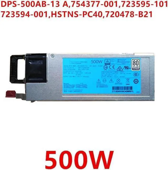 Alt view image 5 of 5 - PSU for DL360 DL380 G9 500W Power Supply DPS-500AB-13 A 754377-001 723595-101 HSTNS-PD40 720478-B21 HSTNS-PC40
