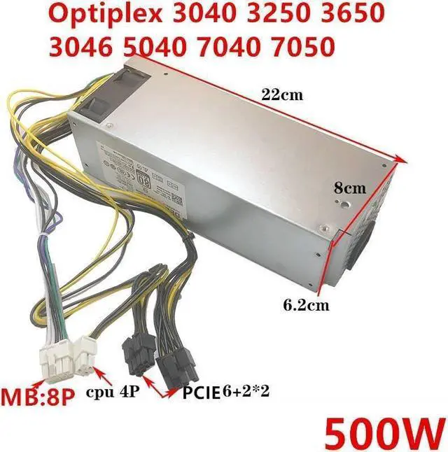 Alt view image 5 of 5 - PSU for 3040 3250 3650 3046 5040 7040 7050 8Pin 500W Power Supply L180ES-00 H240EM-00 B240NM-00 AC240AM-00