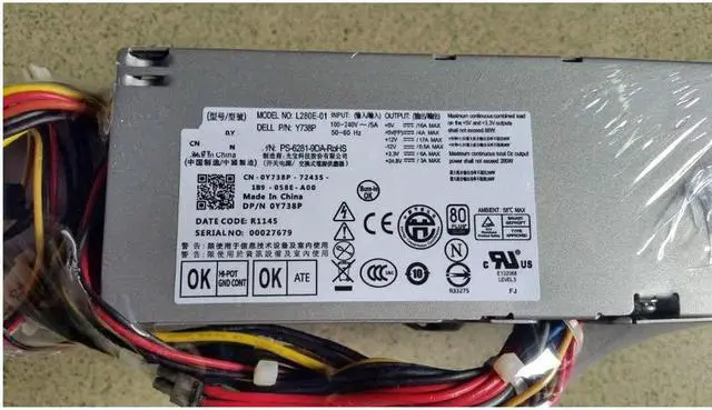 Main image of for XE 486 Power Supply D280ES-00 DPS-280MB A L280E-0 Y738P D499R