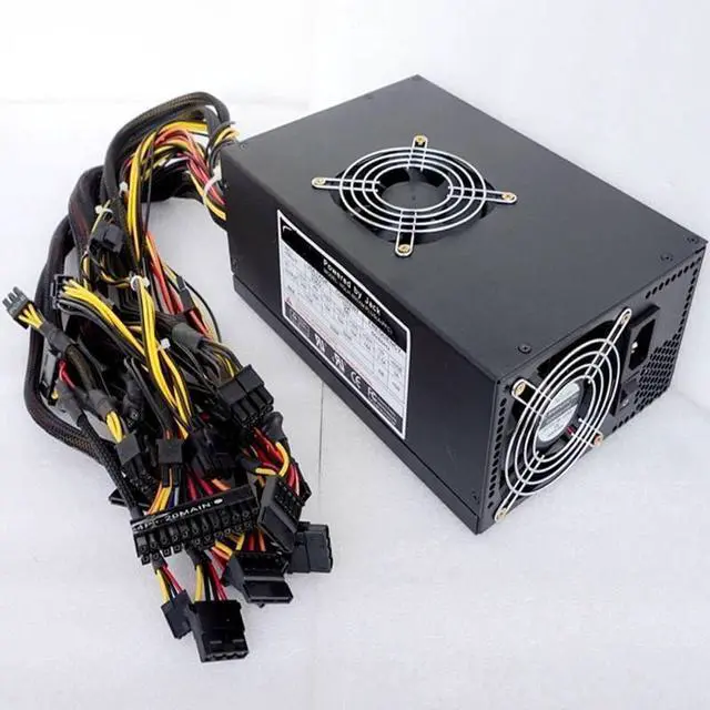 Alt view image 2 of 4 - PSU for QIYI ATX 6 Video Card 800W Power Supply Dual CPU Server Switching Power Supply HQLH-800XM