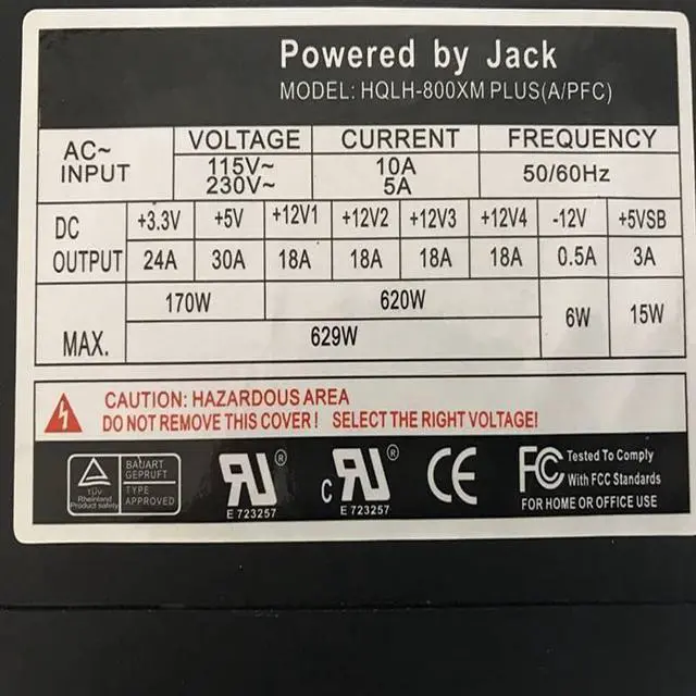 Alt view image 3 of 4 - PSU for QIYI ATX 6 Video Card 800W Power Supply Dual CPU Server Switching Power Supply HQLH-800XM