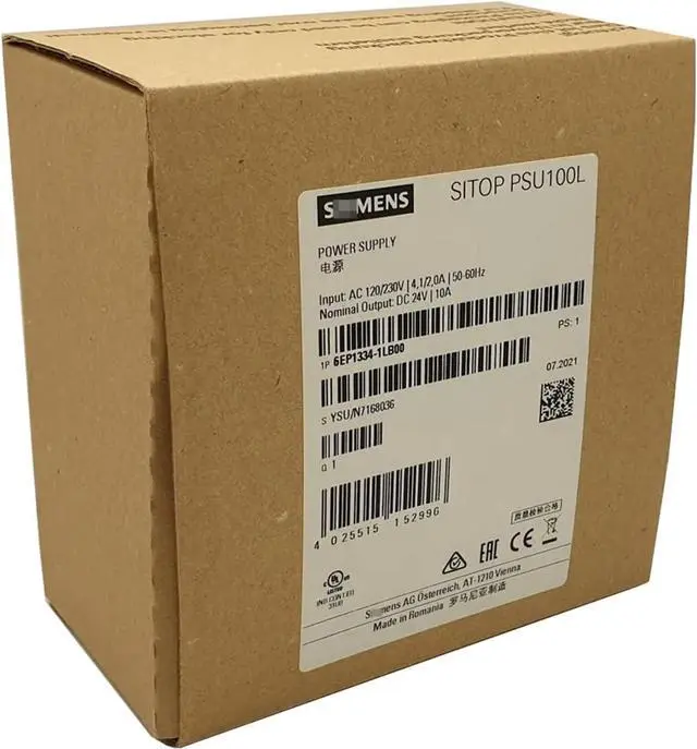 Alt view image 2 of 4 - 6EP1334-1LB00 PSU100L 24V/10A Stabilized Power Supply 6EP13341LB00 Sealed in Box 1 Year Warranty Fast Shipment