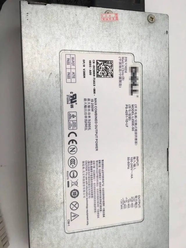 Alt view image 2 of 6 - L250E-S0 N250E-S0 for R210 R210II R220 server power supply PS-4251-1D-LF NPS-250NB A PS-4251-1D1-LF