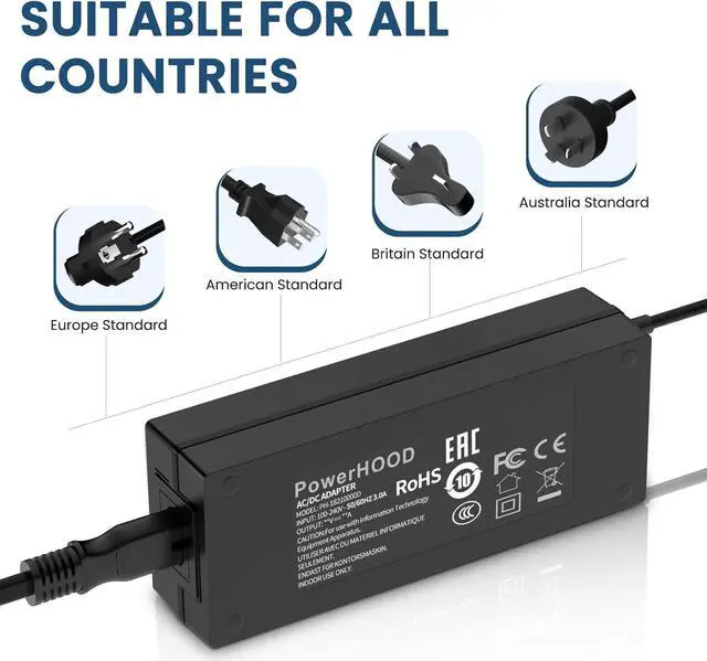 Alt view image 4 of 7 - 20V AC Adapter Compatible with Targus USB C Docking Station Universal DV4K USB C Laptop Docking Station DOCK310 DOCK315 DOCK310USZ DOCK315USZ DOCK310-A DOCK310USZ-60 Power Supply Charger