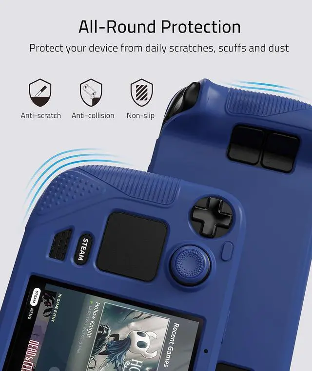 Alt view image 2 of 7 - Syntech Blue Protective Case with Docking Station Compatible with Steam Deck