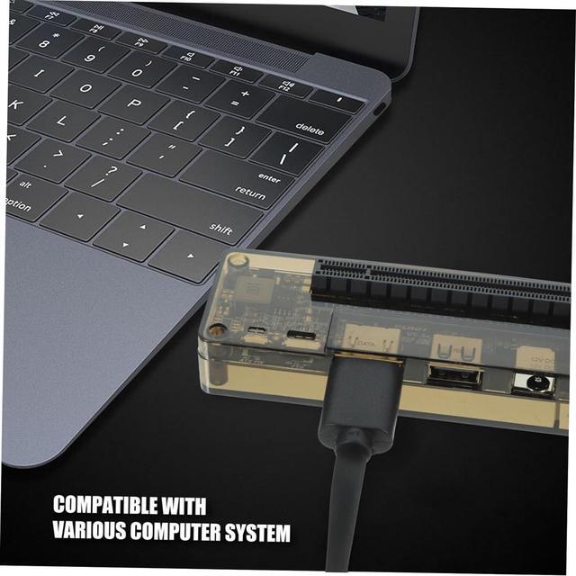 Alt view image 3 of 7 - Electronic Independent Video Card Dock Laptop Video Card Docking Station Dock for Graphics Card PCB Video Card Laptop Docking Station Abs