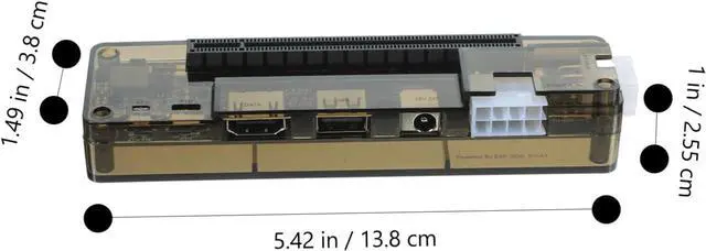 Alt view image 2 of 7 - MERRYHAPY Laptop Accessory Electronic Video Card Docking Station Laptop Computer Abs PCB Notebook External Graphics Docking Station