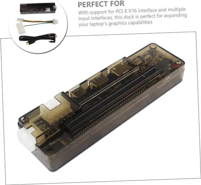 Alt view image 5 of 7 - MERRYHAPY Laptop Accessory Electronic Video Card Docking Station Laptop Computer Abs PCB Notebook External Graphics Docking Station