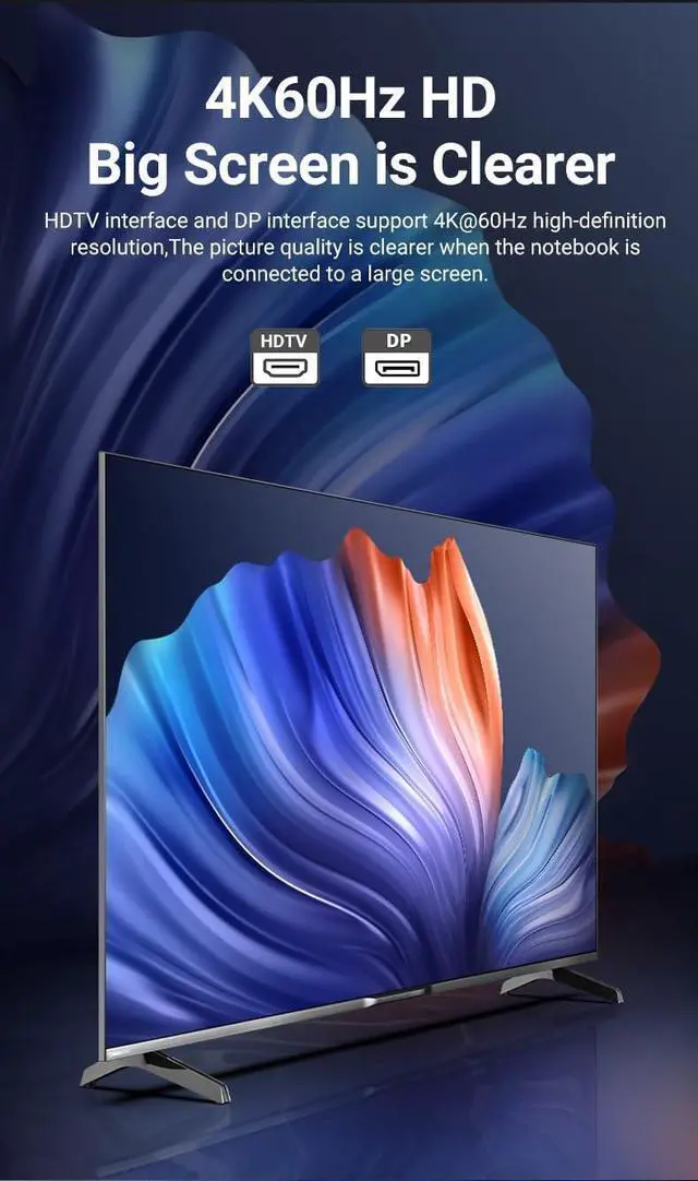 Alt view image 5 of 7 - 15 in 1 Docking Station, USB C Docking Station Triple Monitor with 2*DP&1*HDMI Ports, Laptop Dock for 100W PD, 6 *USB A/C Ports, Ethernet, SD&TF, Audio