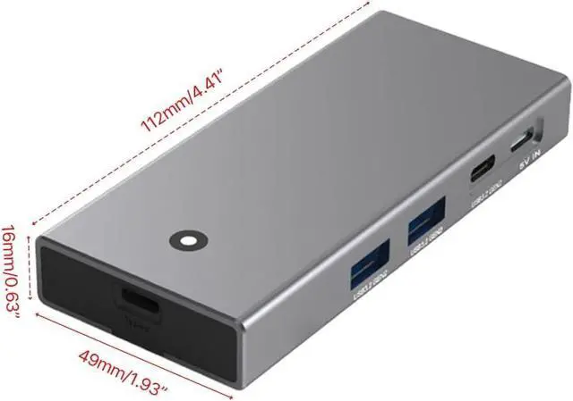 Alt view image 6 of 7 - TypeC Docking Station M.2 NVMe with 4K HDMIcompatible Adapter, UsbC 10Gbp 2 USB Port for Laptops