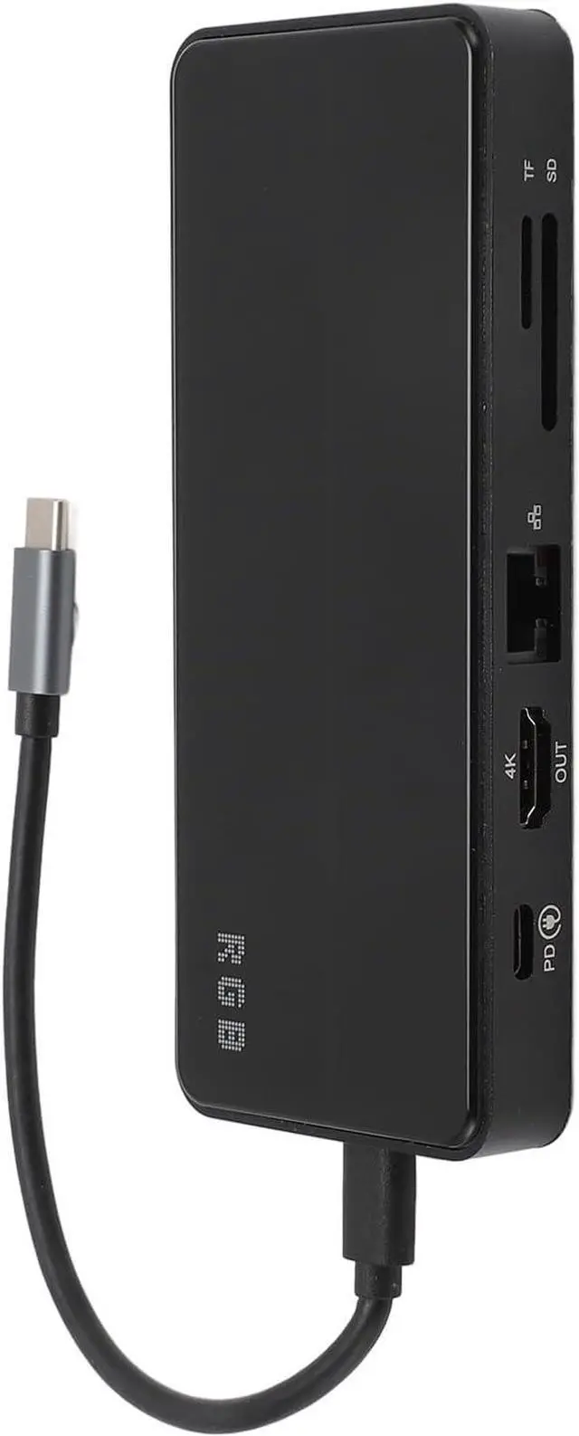 Alt view image 3 of 7 - 8 in 1 Docking Station, 4K HD Multimedia Interface, USB C Power Supply, USB3.0 Hub, Ethernet, 100W PD, for MacBook and Type C Laptops